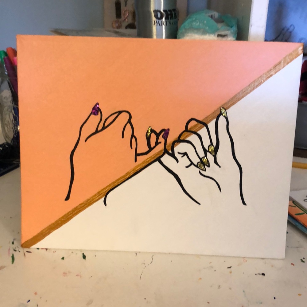 Hand painted canvas
